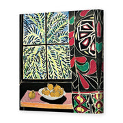 Henri Matisse's Interior with an Egyptian Curtain painting reproduced as a gallery-wrapped canvas print