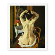 Henri Matisse's La Coiffure painting reproduced as a rolled canvas print