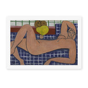 Henri Matisse's Large Reclining Nude painting reproduced as a rolled canvas print