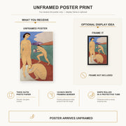 Henri Matisse - Le Luxe II poster print size comparison display infographic