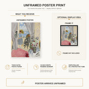 Henri Matisse - Les Regates De Nice poster print size comparison display infographic