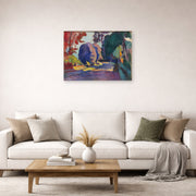 Unframed poster print of Henri Matisse's Luxembourg Gardens displayed in a living room, view 2