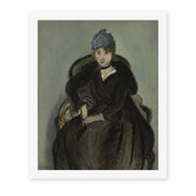 Henri Matisse's Marguerite Wearing a Hat painting reproduced as a rolled canvas print