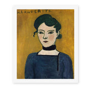 Henri Matisse's Marguerite painting reproduced as a rolled canvas print