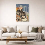 Unframed poster print of Henri Matisse's Mlle. Matisse en Manteau Ecossais displayed in a living room, view 2