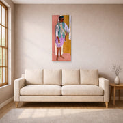 Unframed poster print of Henri Matisse's Moroccan Amido displayed in a living room, view 1