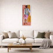 Unframed poster print of Henri Matisse's Moroccan Amido displayed in a living room, view 2