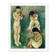 Henri Matisse's Music Sketch painting reproduced as a rolled canvas print