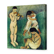 Henri Matisse's Music Sketch painting reproduced as a gallery-wrapped canvas print