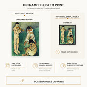 Henri Matisse - Music Sketch poster print size comparison display infographic