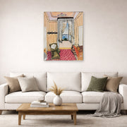 Unframed poster print of Henri Matisse's My Room at the Beau-rivage displayed in a living room, view 2