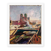 Henri Matisse's Notre-dame painting reproduced as a rolled canvas print