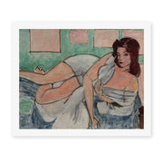 Henri Matisse's Nu Au Peignoir painting reproduced as a rolled canvas print