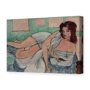 Henri Matisse's Nu Au Peignoir painting reproduced as a gallery-wrapped canvas print