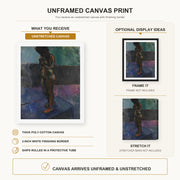 Henri Matisse - Nu Aux Souliers Roses canvas print size comparison and framing display infographic