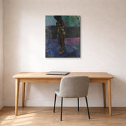 Gallery-wrapped canvas print of Henri Matisse's Nu Aux Souliers Roses hanging in a home office