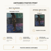 Henri Matisse - Nu Aux Souliers Roses poster print size comparison display infographic