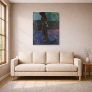 Unframed poster print of Henri Matisse's Nu Aux Souliers Roses displayed in a living room, view 1