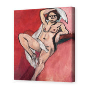 Henri Matisse's Nude with White Scarf painting reproduced as a gallery-wrapped canvas print