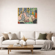 Unframed poster print of Henri Matisse's Odalisque Au Fauteuil Noir displayed in a living room, view 2