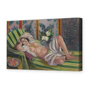 Henri Matisse's Odalisque Couchee Aux Magnolias painting reproduced as a gallery-wrapped canvas print