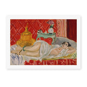 Henri Matisse's Odalisque, Harmony in Red painting reproduced as a rolled canvas print