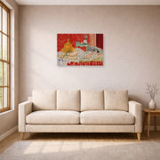 Unframed poster print of Henri Matisse's Odalisque, Harmony in Red displayed in a living room, view 1