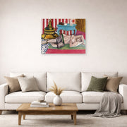 Unframed poster print of Henri Matisse's Odalisque with Green Scarf displayed in a living room, view 2
