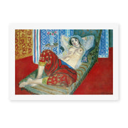 Henri Matisse's Odalisque in Red Culottes painting reproduced as a rolled canvas print