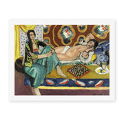 Henri Matisse's Odalisques jouant aux dames painting reproduced as a rolled canvas print