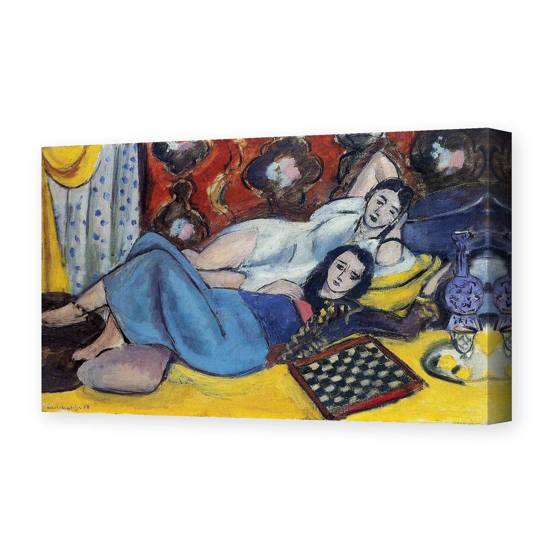 Henri Matisse's Odalisques painting reproduced as a gallery-wrapped canvas print