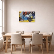 Gallery-wrapped canvas print of Henri Matisse's Odalisques hanging on a dining room wall