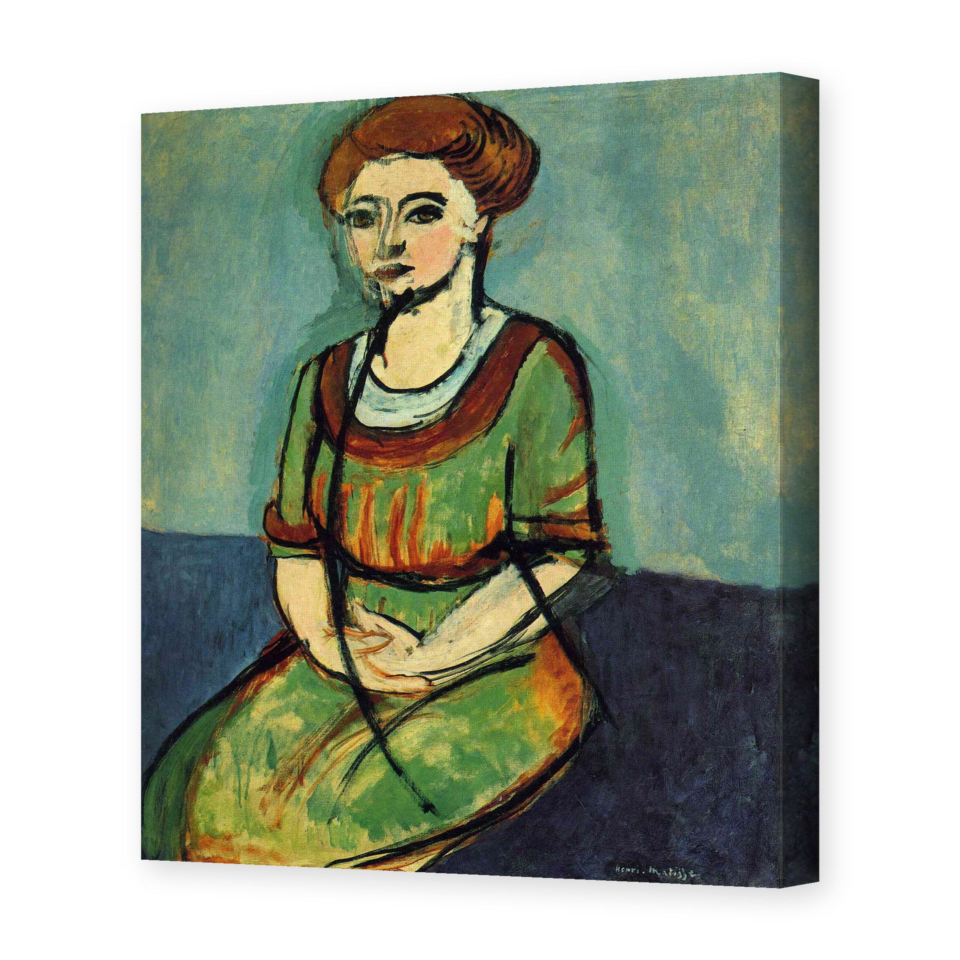 Henri Matisse's Olga Merson painting reproduced as a gallery-wrapped canvas print