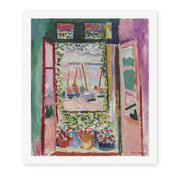 Henri Matisse's Open Window, Collioure painting reproduced as a rolled canvas print