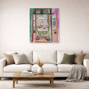 Unframed poster print of Henri Matisse's Open Window, Collioure displayed in a living room, view 2