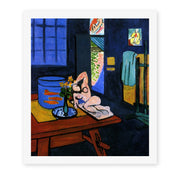 Henri Matisse's Red Fish in Interior painting reproduced as a rolled canvas print