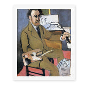 Henri Matisse's Self-portrait painting reproduced as a rolled canvas print