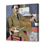 Henri Matisse's Self-portrait painting reproduced as a gallery-wrapped canvas print