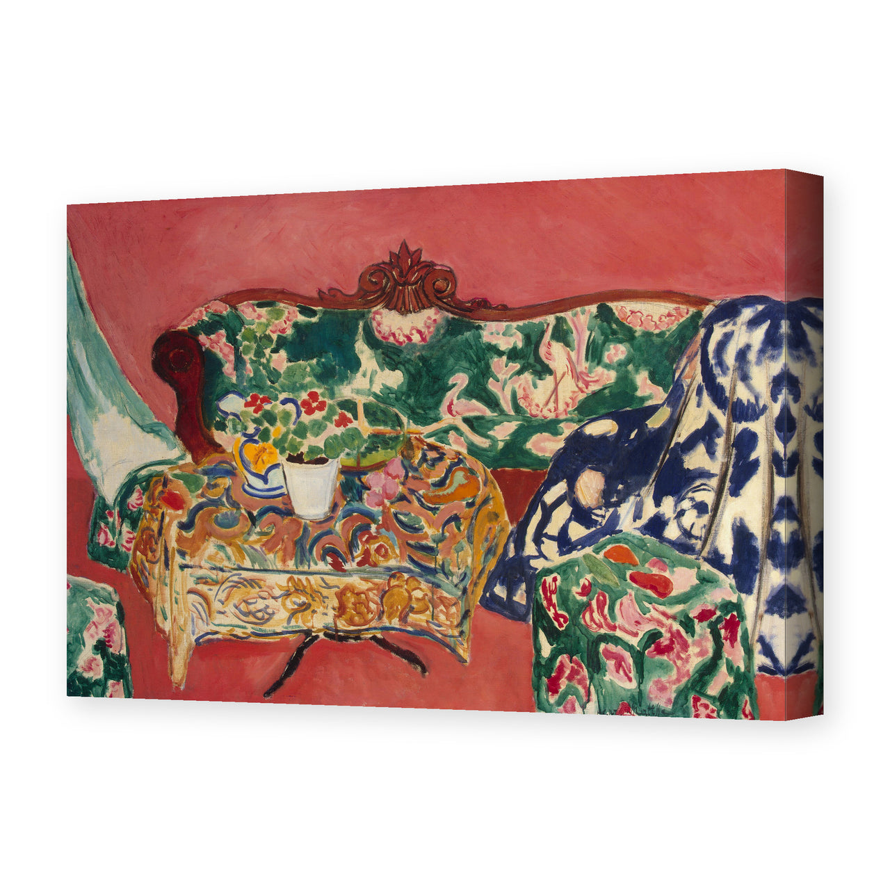 Henri Matisse's Seville Still Life painting reproduced as a gallery-wrapped canvas print