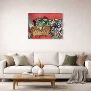 Gallery-wrapped canvas print of Henri Matisse's Seville Still Life hanging in a living room, view 2