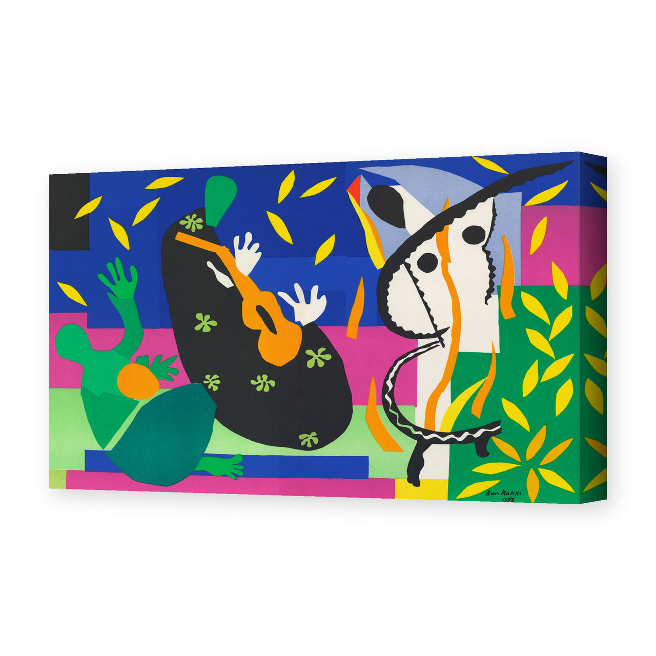 Henri Matisse's Sorrow of the King painting reproduced as a gallery-wrapped canvas print