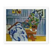 Henri Matisse's Still Life with Geraniums painting reproduced as a rolled canvas print