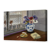 Henri Matisse's Still Life with Pascal's Pensees painting reproduced as a gallery-wrapped canvas print