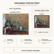 Henri Matisse - Still Life with Purro poster print size comparison display infographic