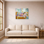 Unframed poster print of Henri Matisse's Still Life with Sleeper displayed in a living room, view 1