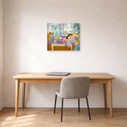 Unframed poster print of Henri Matisse's Still Life with Sleeper displayed in a home office