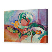 Henri Matisse's Still Life with Vegetables painting reproduced as a gallery-wrapped canvas print
