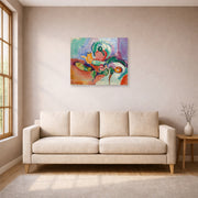 Unframed poster print of Henri Matisse's Still Life with Vegetables displayed in a living room, view 1