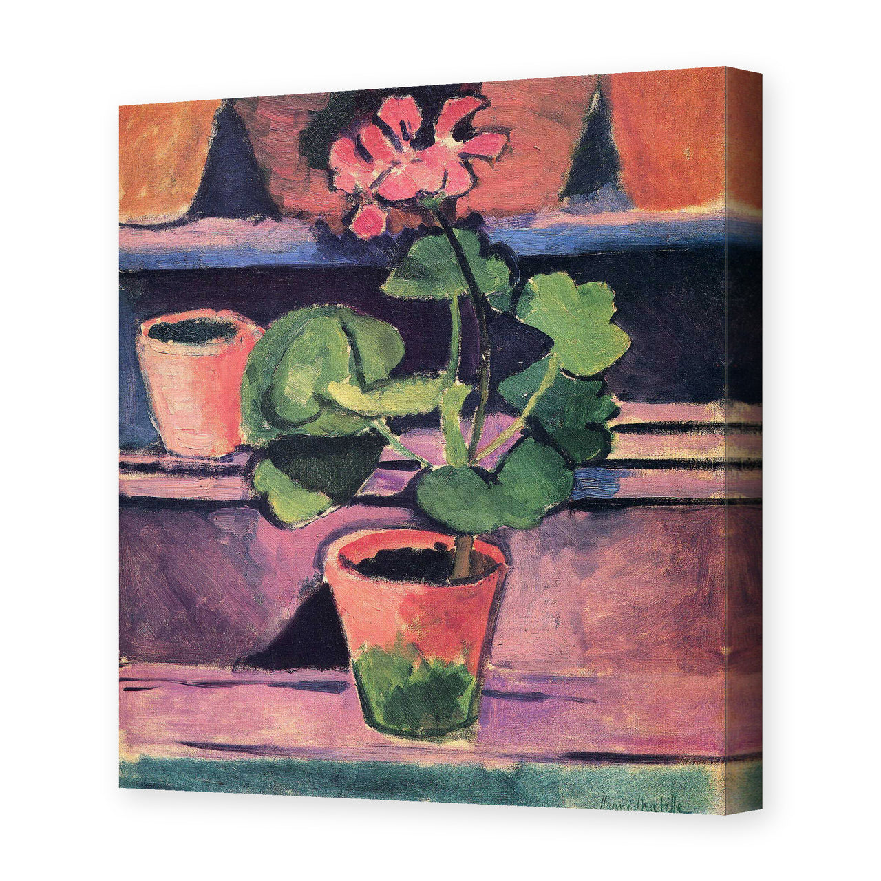 Henri Matisse's Still Life painting reproduced as a gallery-wrapped canvas print