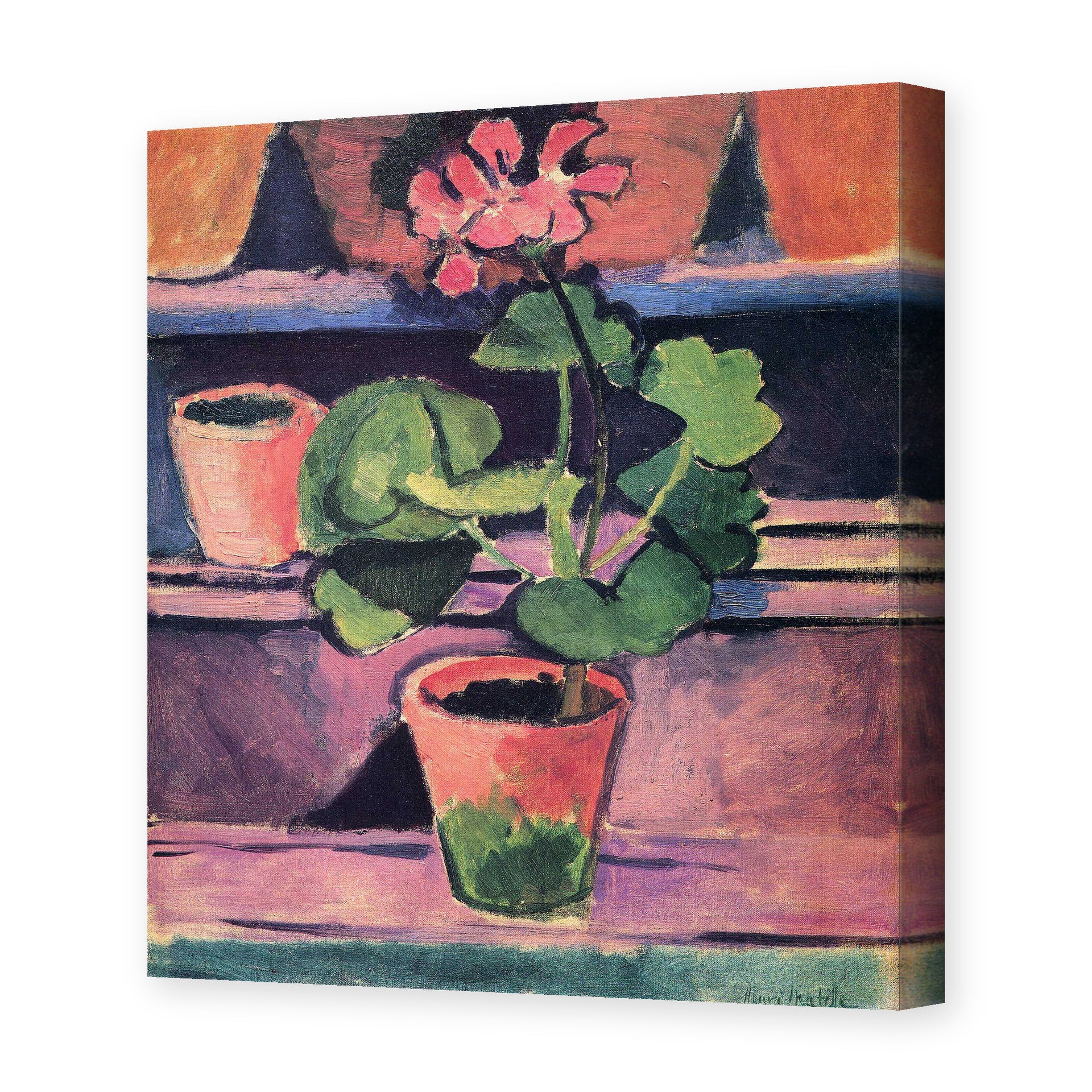 Henri Matisse's Still Life painting reproduced as a gallery-wrapped canvas print